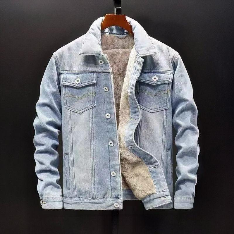 Herren Jeansjacke mit Fleecefutter