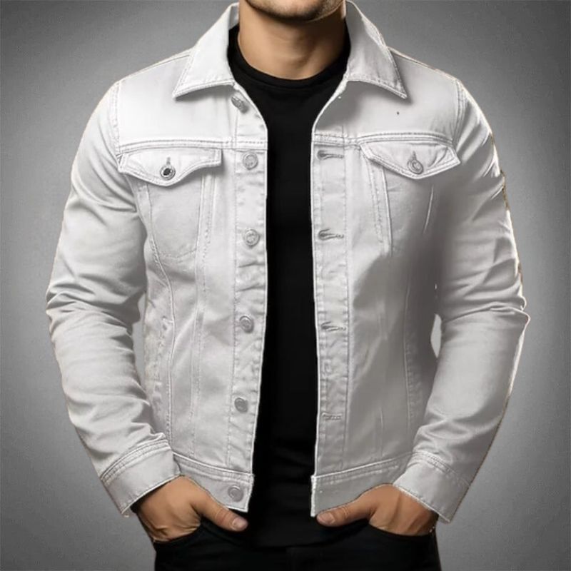 Moderne Herren-Denimjacke Cris