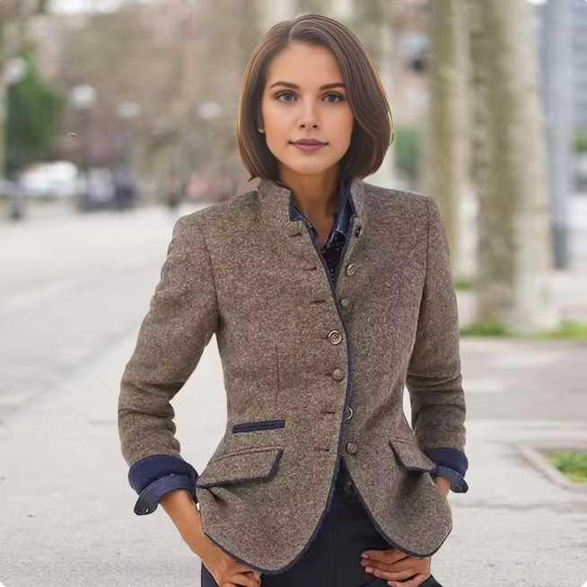 Blazer mit auffälligem Innenfutter von Gernaza