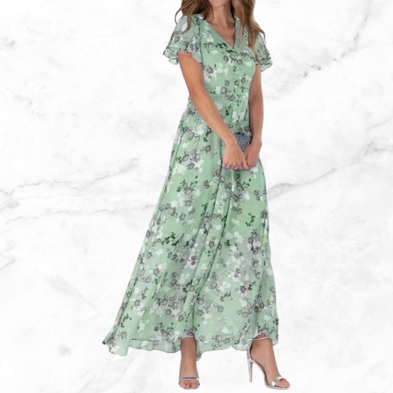 Enora Vintage Flower Dress