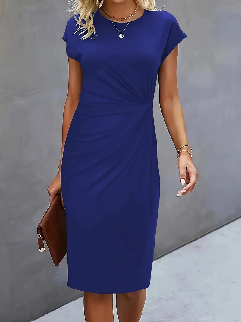 Damen-Midi-Kleid mit Vorderknoten von Reilly