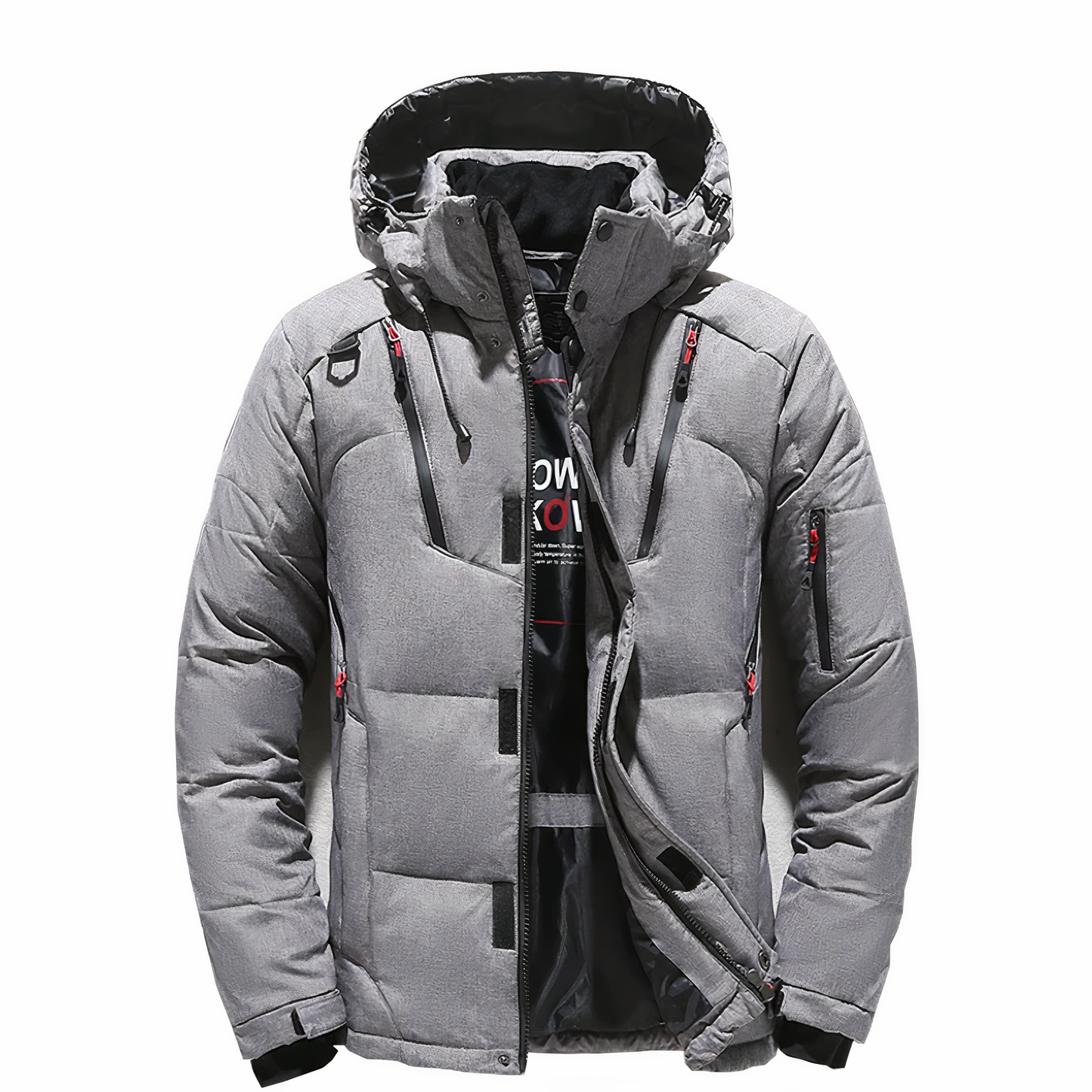 Herren Winterjacke mit abnehmbarer Kapuze - hochwertig (Goose)