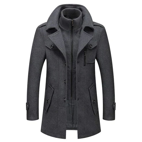 Herren Rollkragen Winterjacke | Langarm