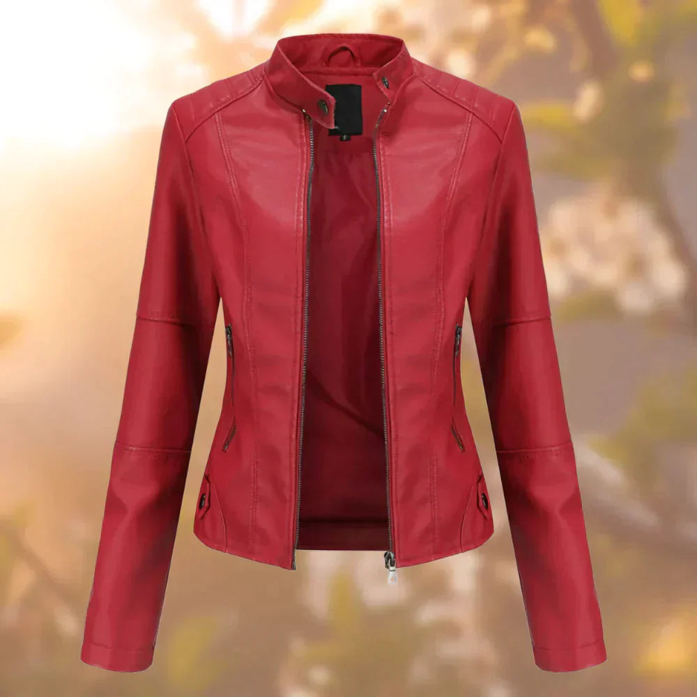 Stilzeits | Bikerjacke für Damen Schlanke Passform