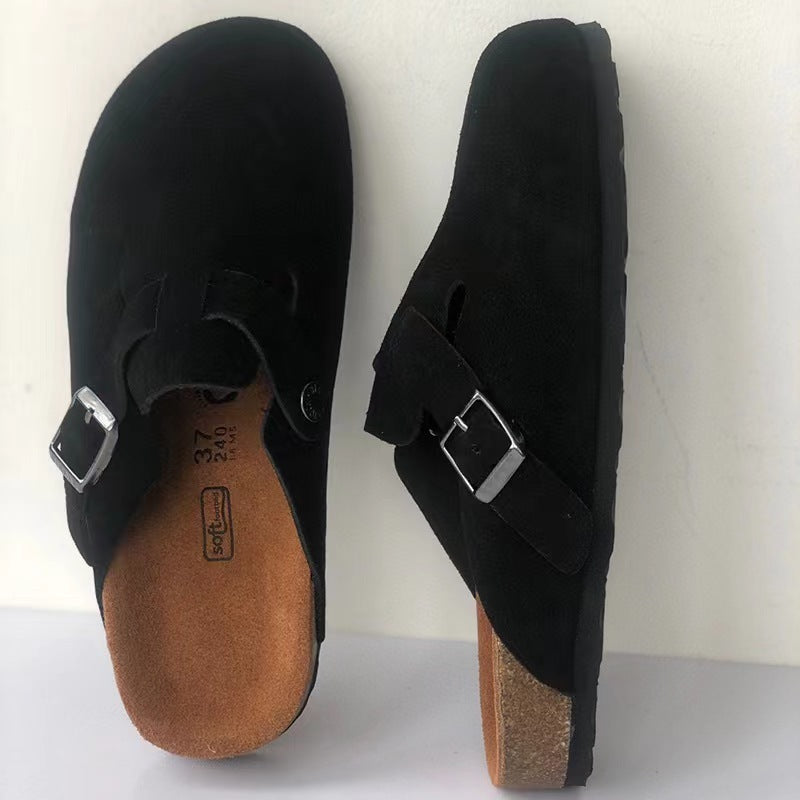 Unisex Lederslipper | Mit Schnallendetail