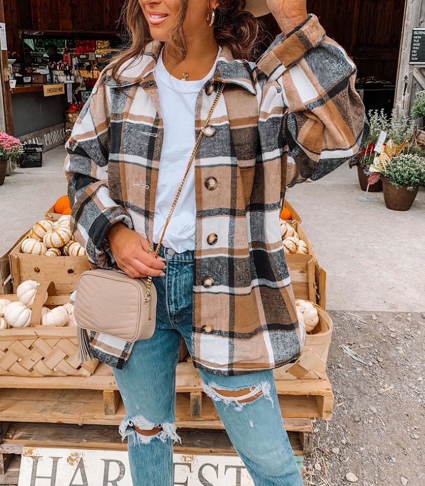 Sommerjacke Naira im Karomuster