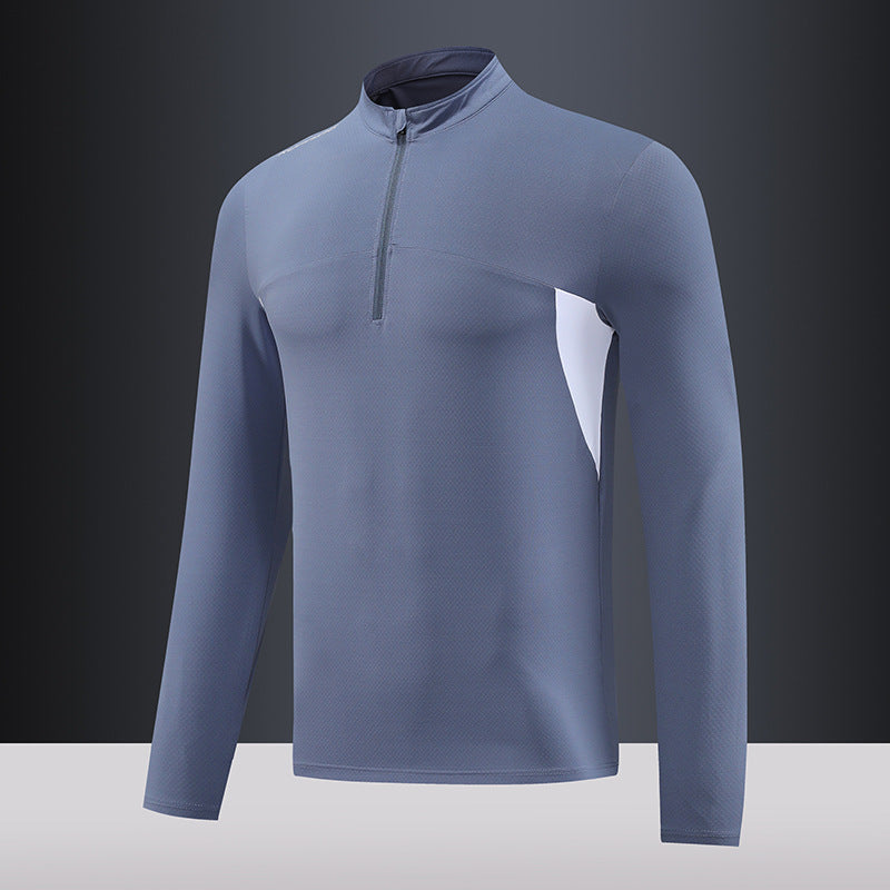 Herren Funktions-Thermoshirt mit Stehkragen und Reißverschluss Stilzeits