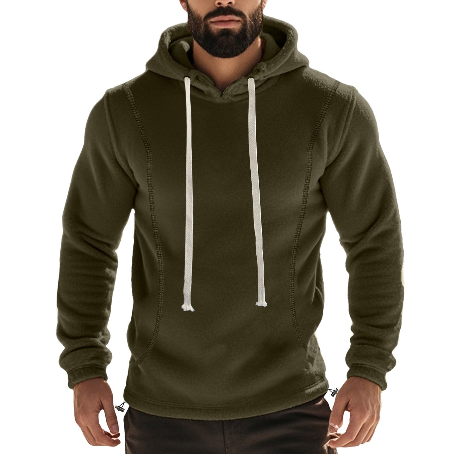 Herren Hochwertiger Fleece-Hoodie mit praktischer Kängurutasche und stylischem Design Stilzeits
