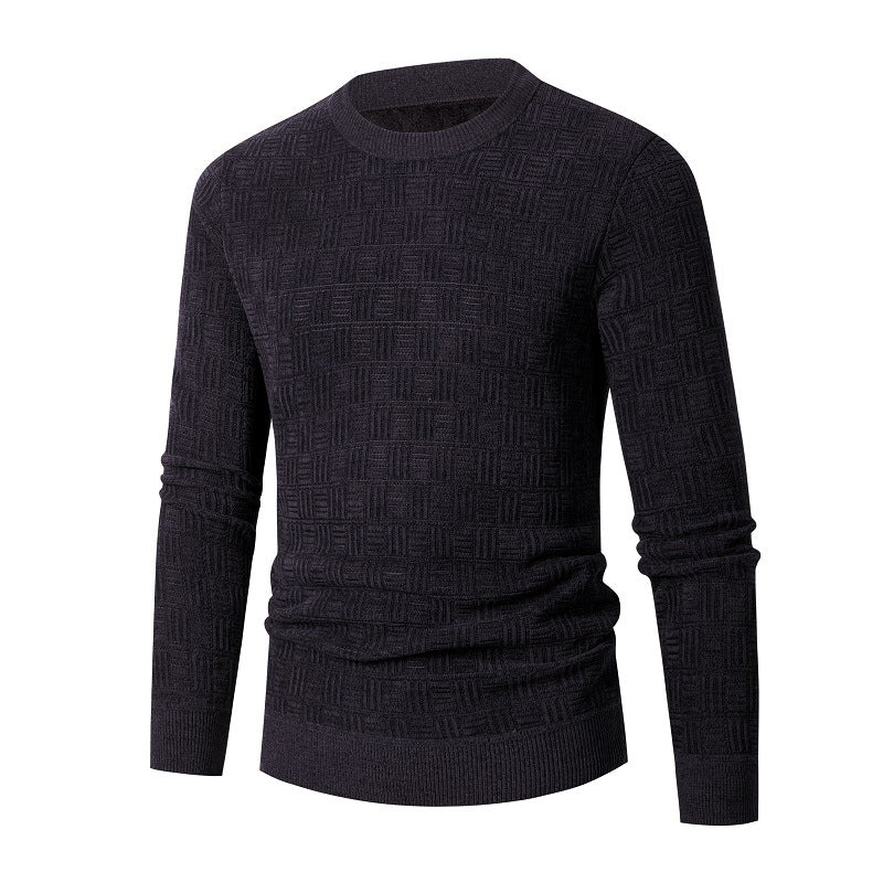 Herren modischer Strickpullover mit einzigartigem Strukturdesign Stilzeits