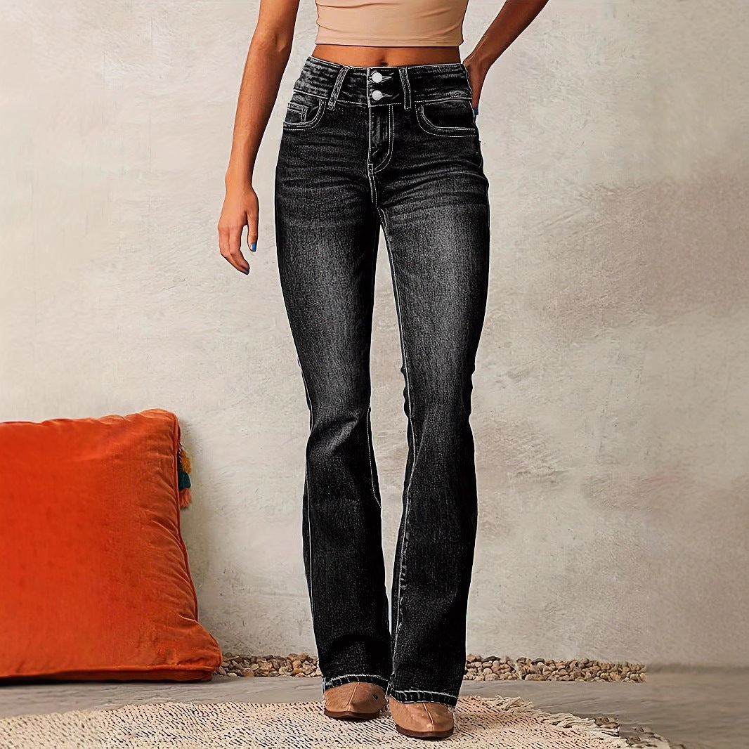 Damen Flared Jeans Stilzeits