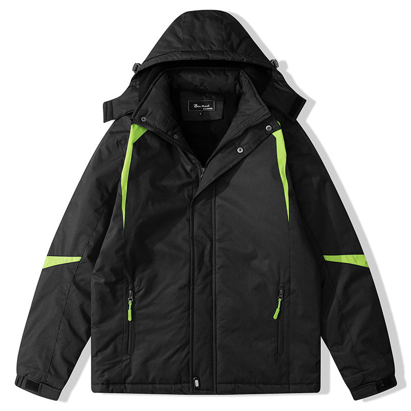 Damen isolierte Outdoor-Jacke mit verstellbarer Kapuze Stilzeits