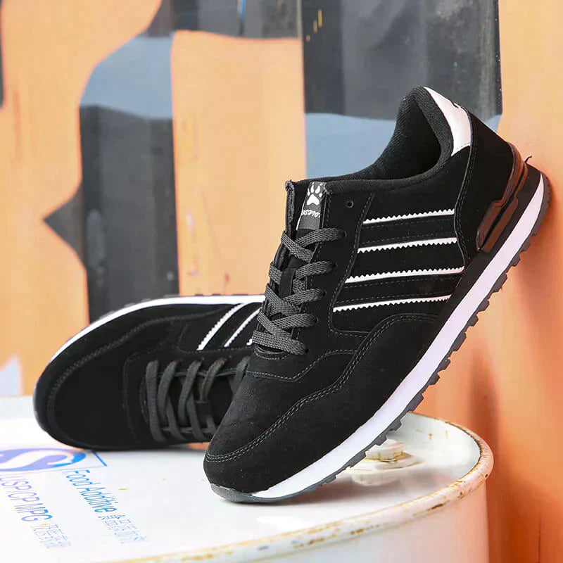 Herren Alle Jahreszeiten Schnürsneaker mit Streifendesign