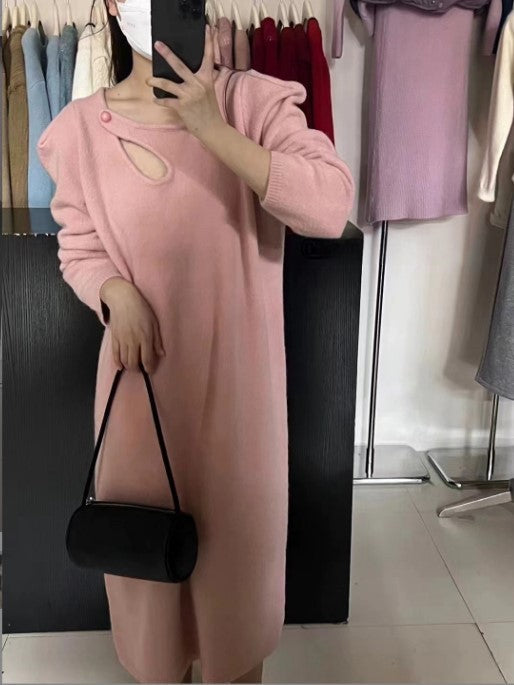 Damen Strickkleid mit modernem Design und eleganten Details Stilzeits