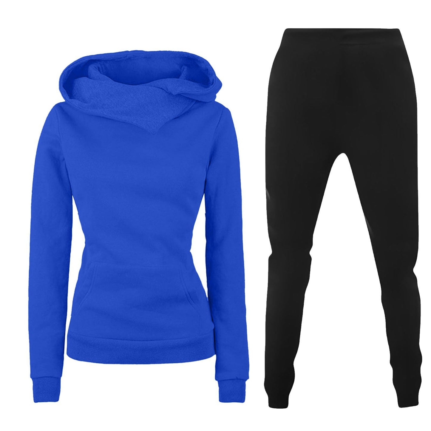 Damen Kapuzenpullover und Sporthose Kombination Stilzeits
