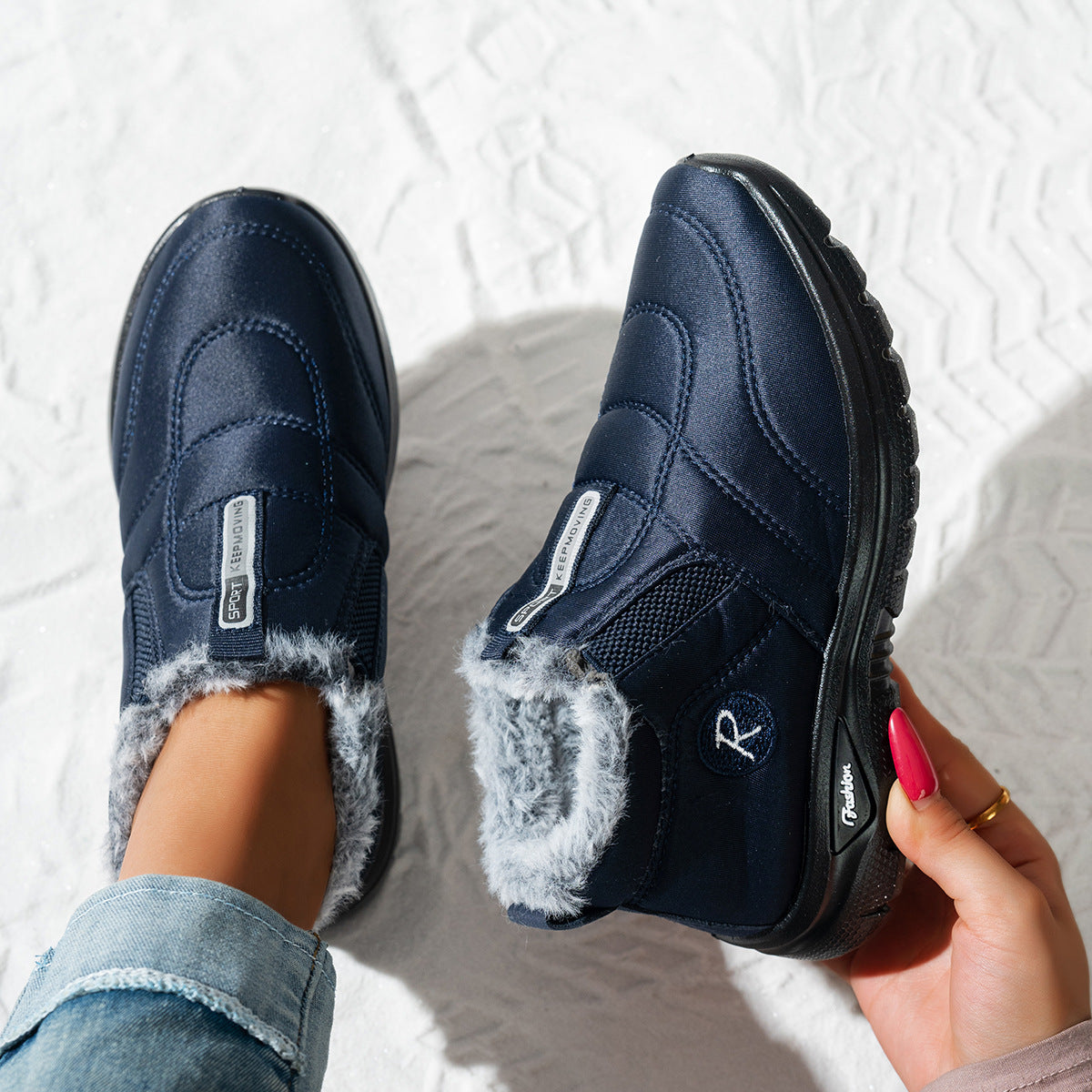 Damen Sportliche Winterstiefel Stilzeits