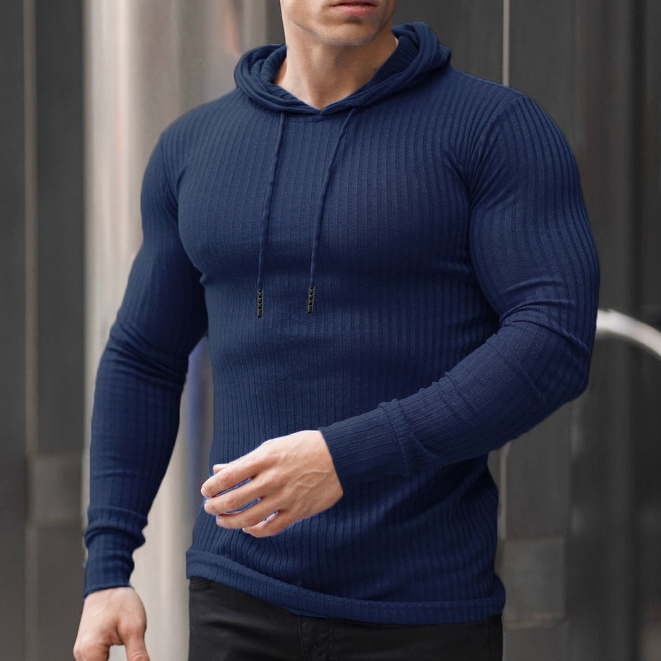 Herren Kapuzenpullover mit trendigem Rippdesign Stilzeits