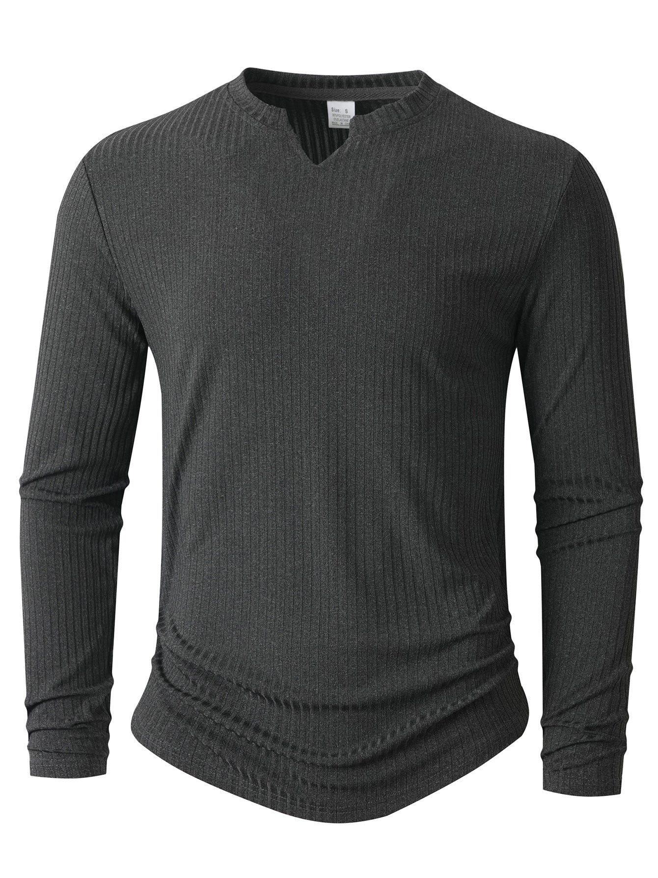 Herren Langarmshirt mit innovativer Rippstruktur Stilzeits