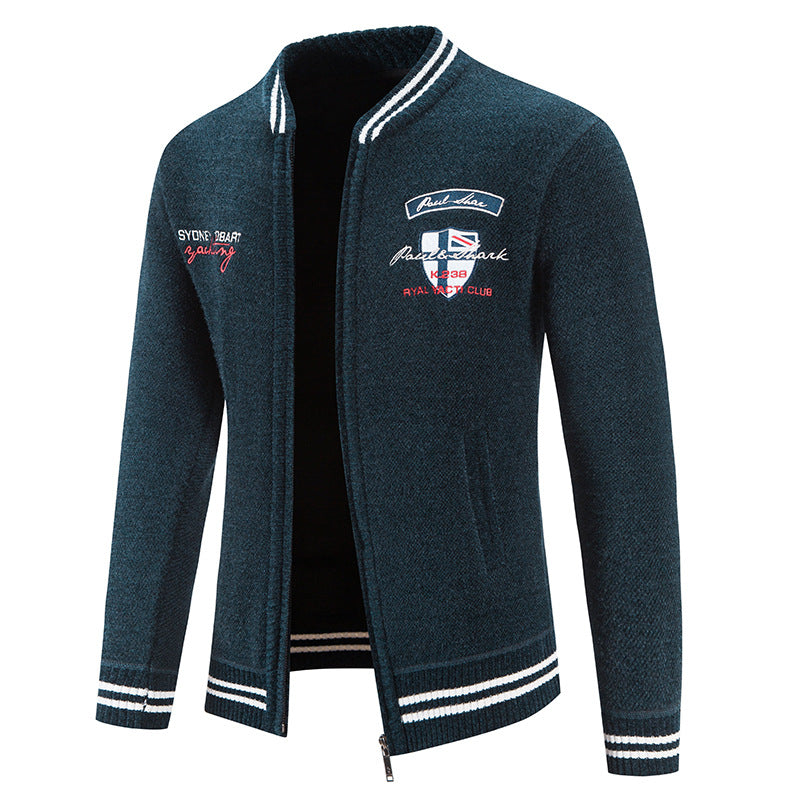 Herren sportliche Strickjacke mit vielseitigem Design Stilzeits