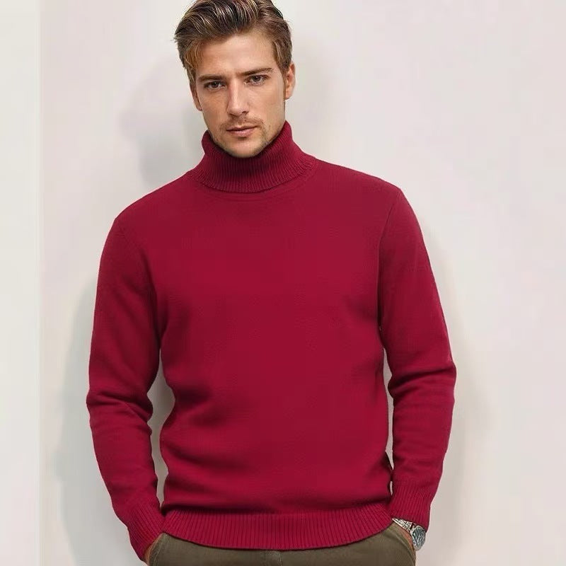 Herren Rollkragenpullover aus feinem Strick Stilzeits