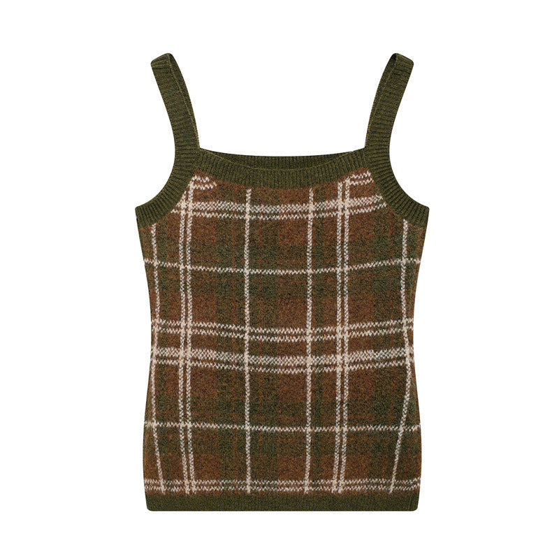 Damen Fließende Karojacke mit elegantem Stehkragen Stilzeits