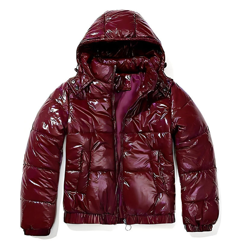 Damen glänzende Winterjacke Stilzeits