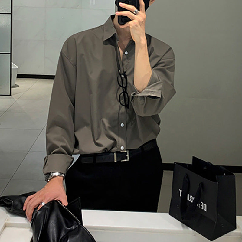 Herren Oversize-Hemd aus atmungsaktiver Baumwolle mit lässigem Schnitt Stilzeits