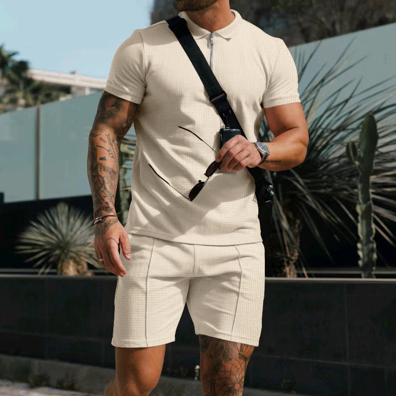 Sajan Poloshirt und Shorts, 2er Set