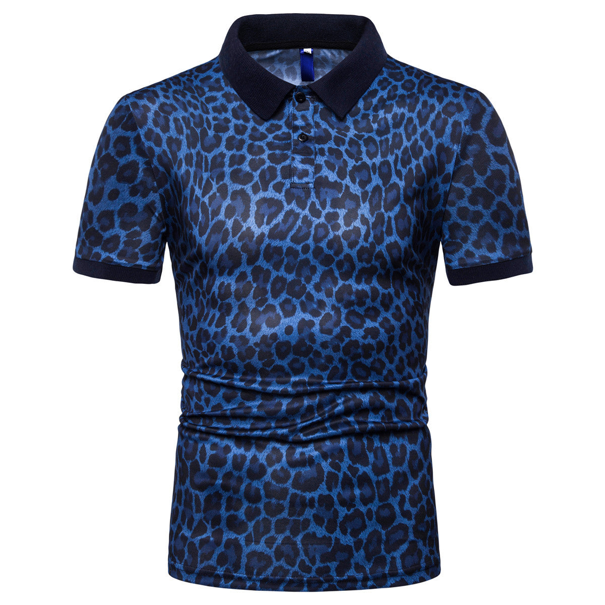 Herren Polo-Shirt mit aufregendem Leopardenmuster und modernem Schnitt Stilzeits