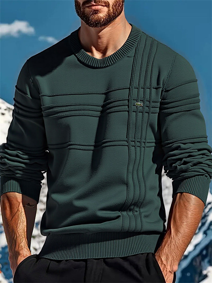 Herren stylischer Strickpullover mit einzigartigen Texturdetails Stilzeits