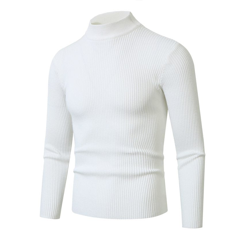 Herren Rollkragenpullover aus hochwertiger Rippenstruktur Stilzeits