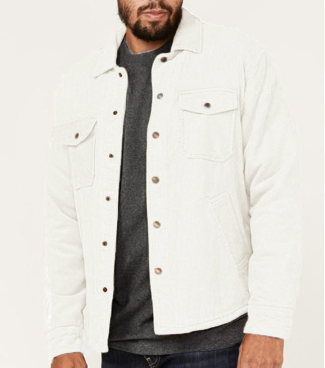 Herren Cordjacke mit praktischen Brusttaschen und weichem Innenfutter Stilzeits
