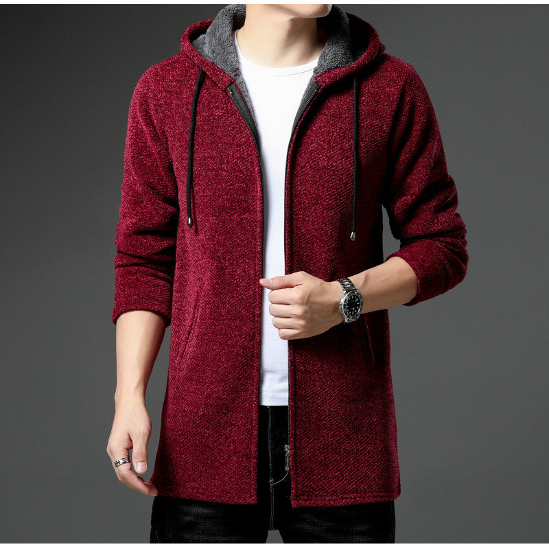 Herren urbane Freizeitjacke mit Kapuze Stilzeits