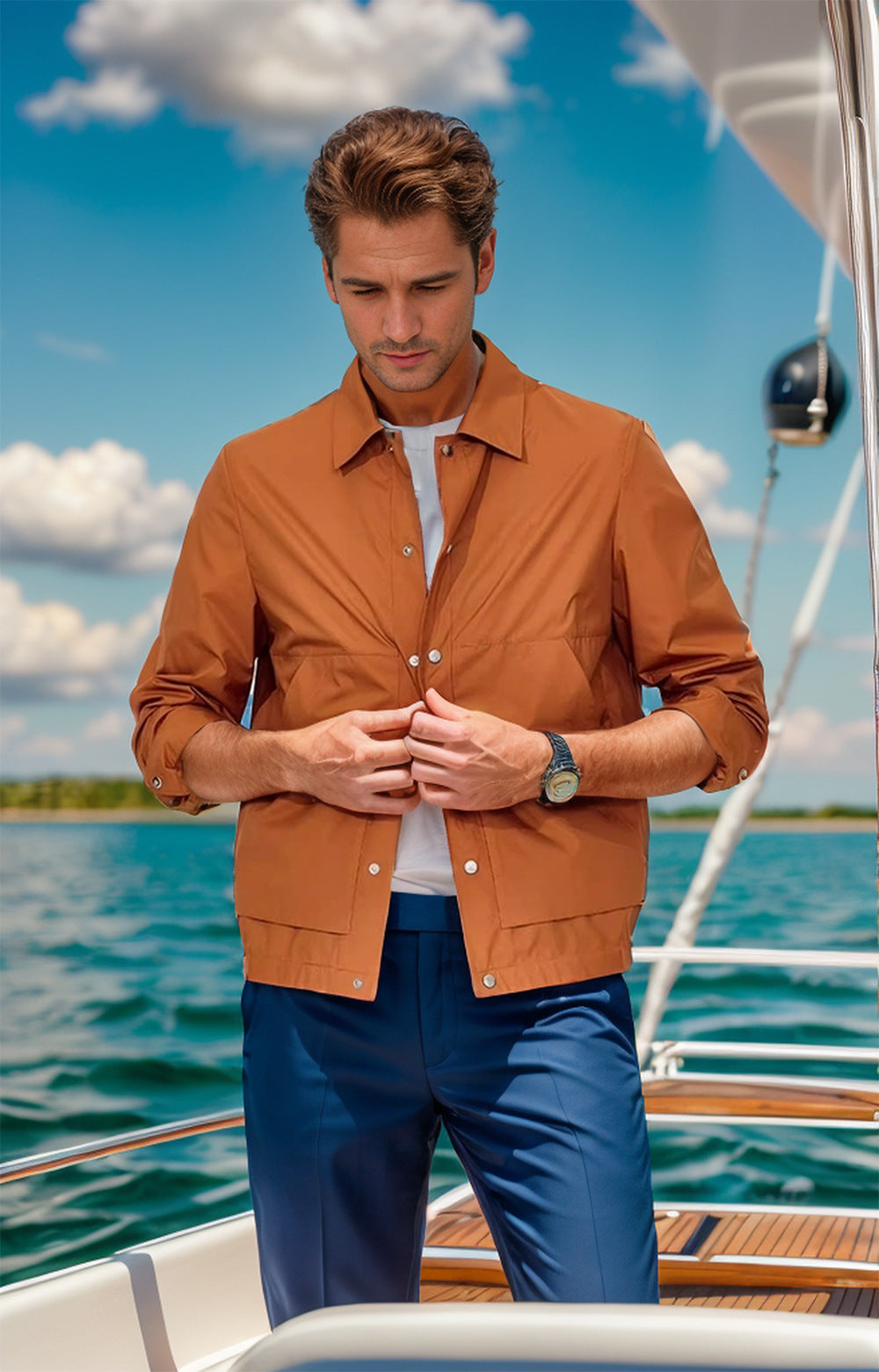 Herren leichte Outdoor-Jacke Stilzeits