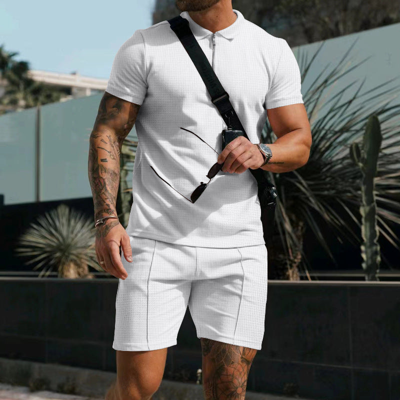 Sajan Poloshirt und Shorts, 2er Set