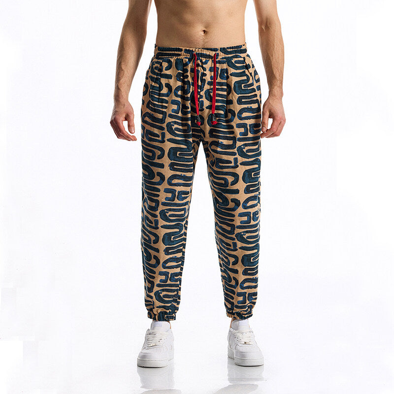 Herren Jogginghose mit modernem Patchwork-Design Stilzeits