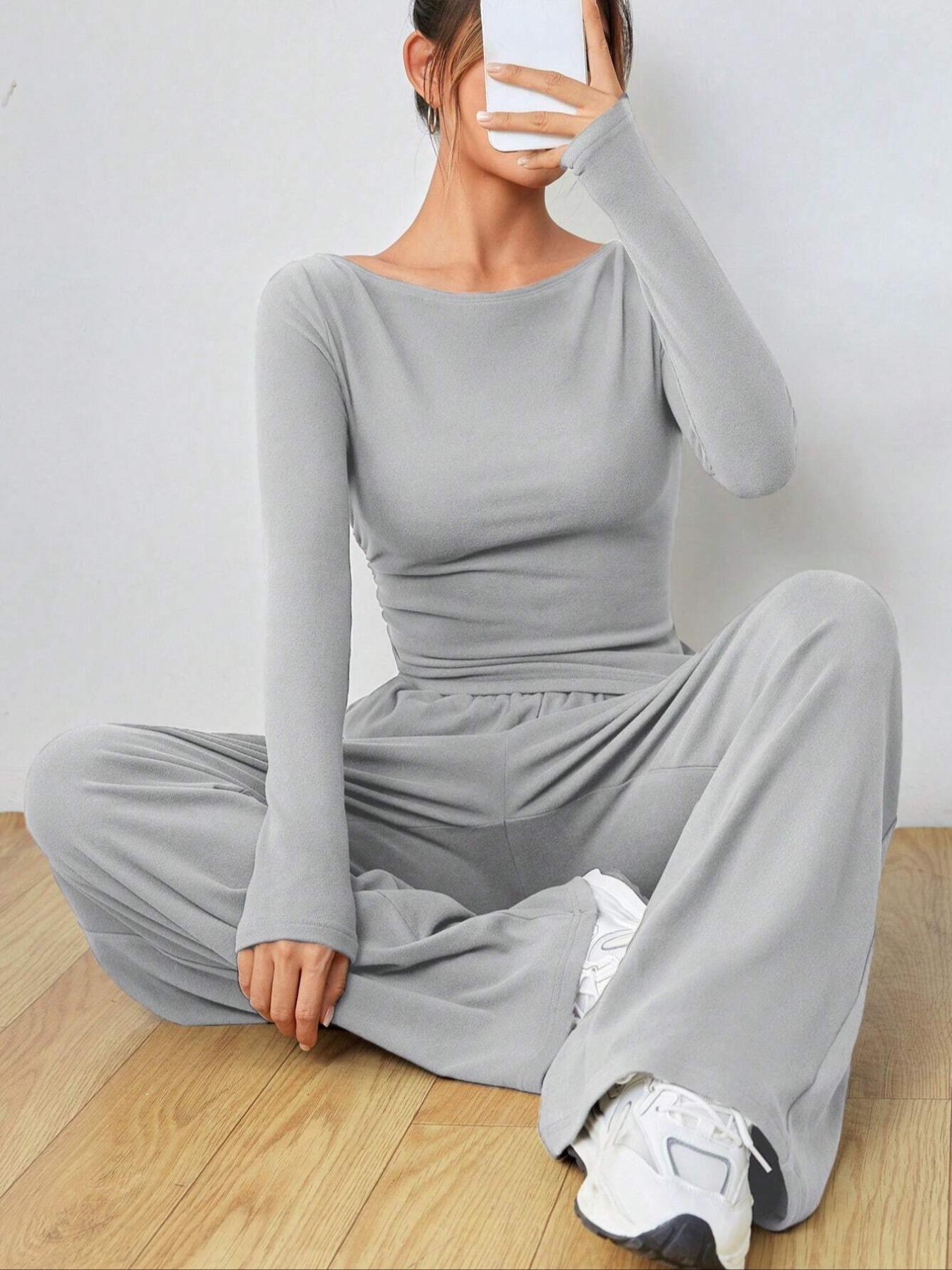 Damen Komfortables Lounge-Set Stilzeits