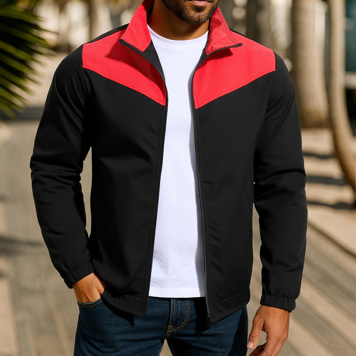 Herren sportliche Jacke mit modernem Schnitt Stilzeits