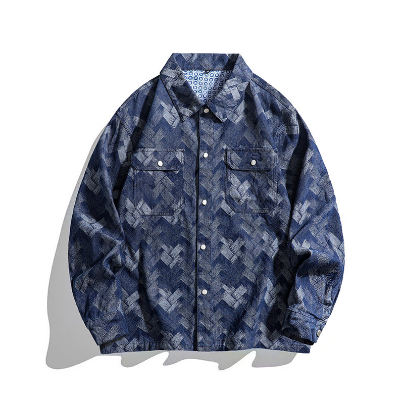 Herren lässige Overshirt Stilzeits