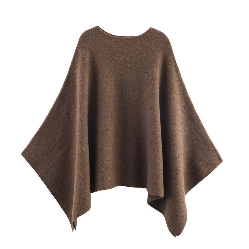 Damen eleganter PONCHO aus hochwertigem Material mit asymmetrischem Schnitt Stilzeits
