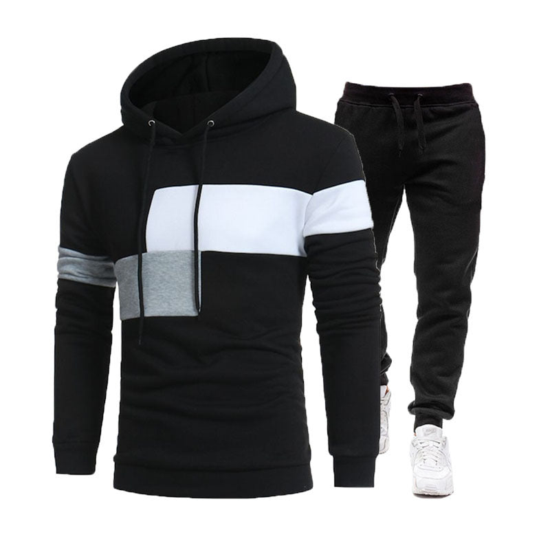 Herren modisches Sweatshirt- und Jogginghose-Set Stilzeits
