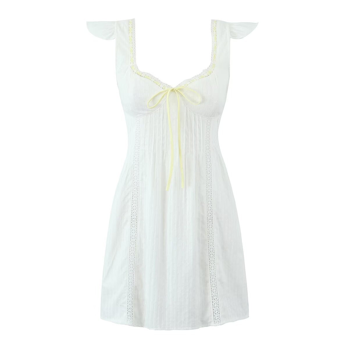 Fudus Elegantes Frühlings-Minikleid im A-Linien-Schnitt