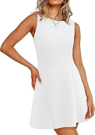 Damen ärmelloses A-Linien Kleid mit zeitlosem Schnitt Stilzeits