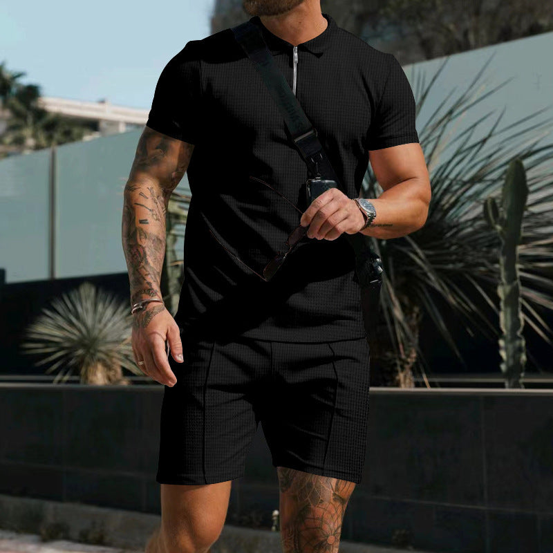 Sajan Poloshirt und Shorts, 2er Set