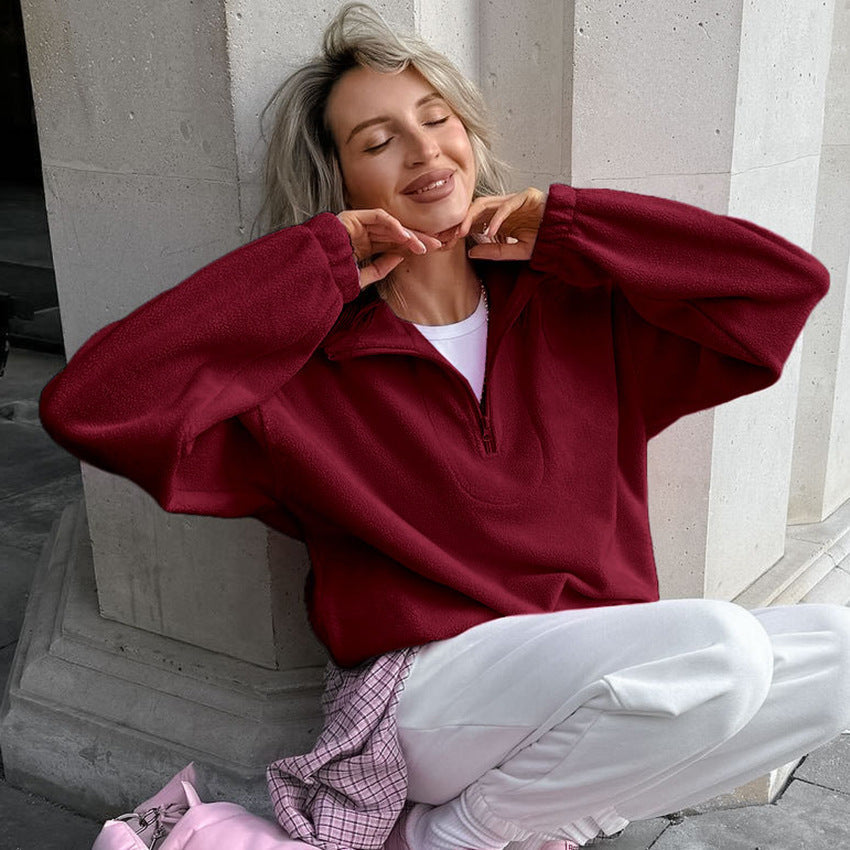 Damen Fleece Pullover Stilzeits