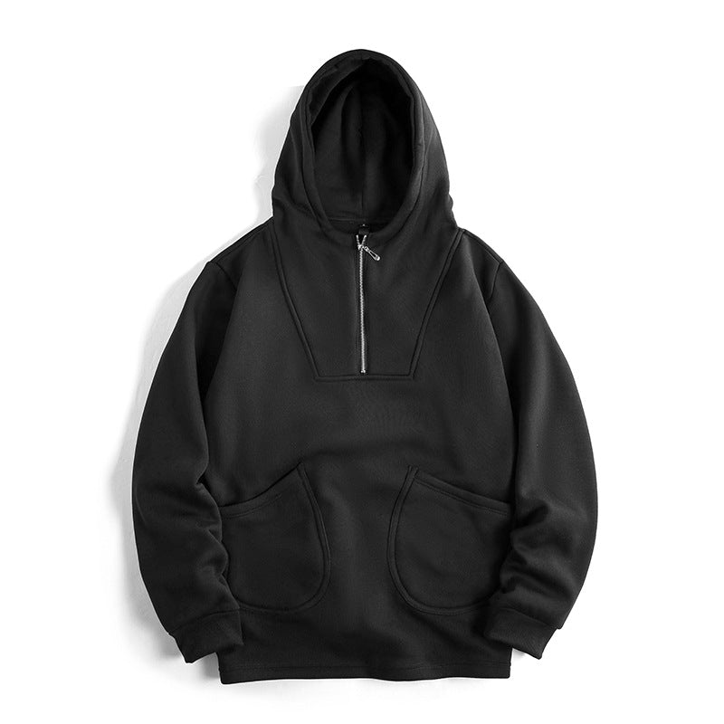 Herren Kapuzenpullover mit innovativem Reißverschluss und komfortabler Passform Stilzeits