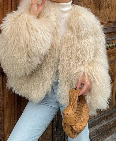 Damen Flauschige Kuscheljacke Stilzeits