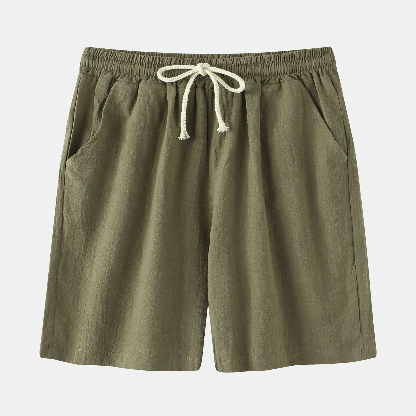 Herren Bermuda-Shorts mit elastischem Bund und seitlichen Taschen Stilzeits