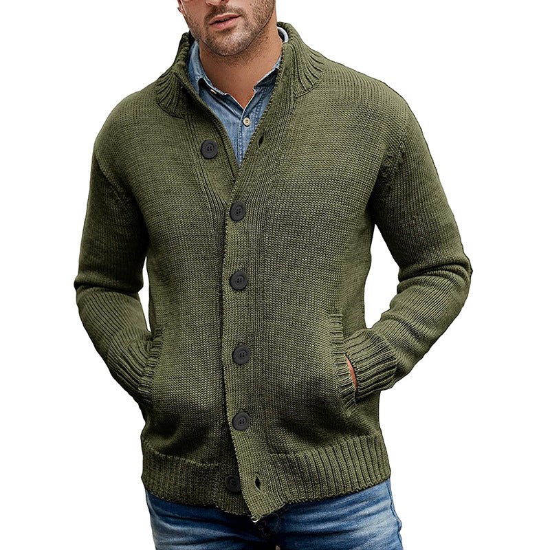 Herren Strickjacke mit modernem Design und praktischen Taschen Stilzeits