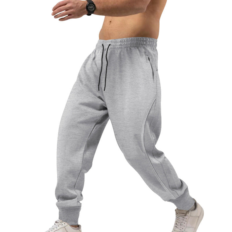 Herren sportliche Jogginghose mit elastischem Bund und Taschen Stilzeits