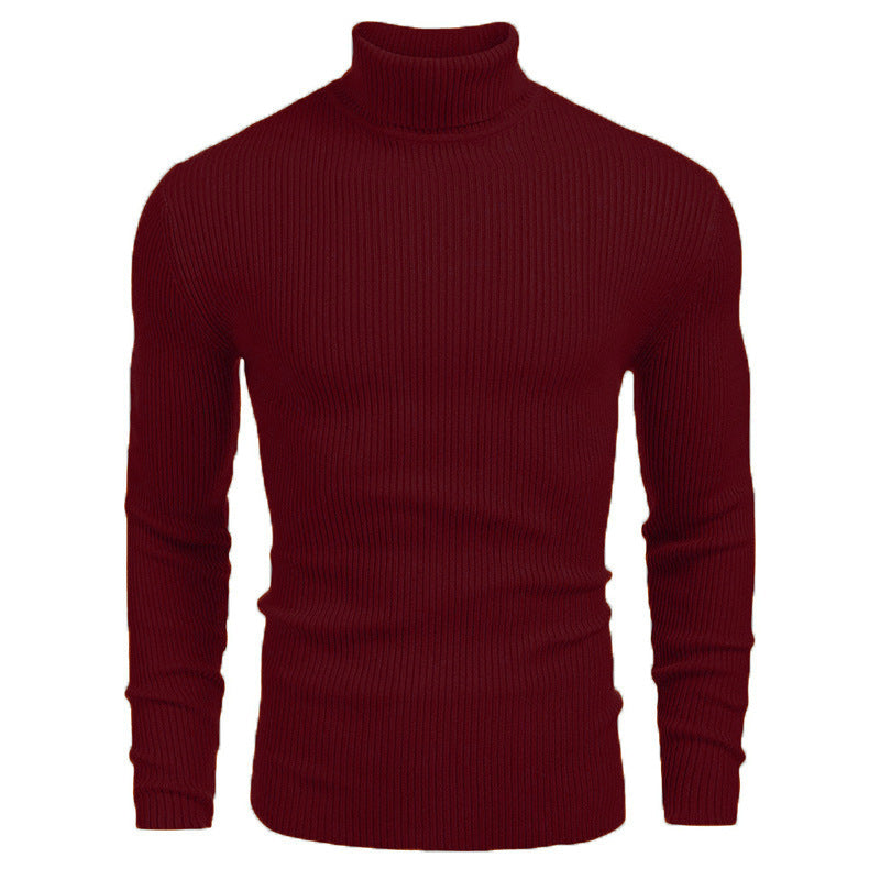 Herren Rollkragenpullover aus feinem Rippstrick Stilzeits